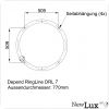Depend RingLine DRL7, 770mm, 73W, 3000K, Satine, weiss, Dali